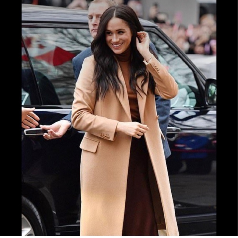 ZARA Menswear Style Wool Coat Manteco Light Tan